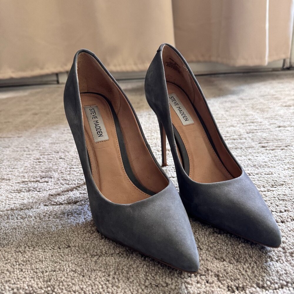 Steve Madden Gray Stilletto Pumps